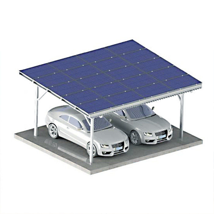 Hot Dip Galvanizing On Off Grid Solar Carport Mounting Systems
