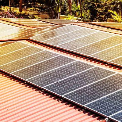 Construcción modificada para requisitos particulares sistemas del acero inoxidable 304 del color del montaje del tejado del panel solar del HDG