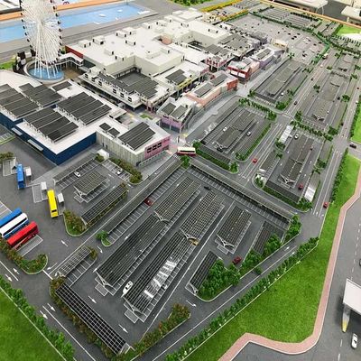Un buen precio. consolas de montaje de energía solar residenciales del Carport de la altura de los 2.5m en línea