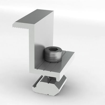 Un buen precio. 6005 abrazaderas fotovoltaicas de aluminio del extremo del panel solar del montaje mediados de en línea