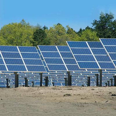 Un buen precio. Q235B galvanizado de montaje de tierra Q345B en apagado los soportes del panel solar de la rejilla en línea
