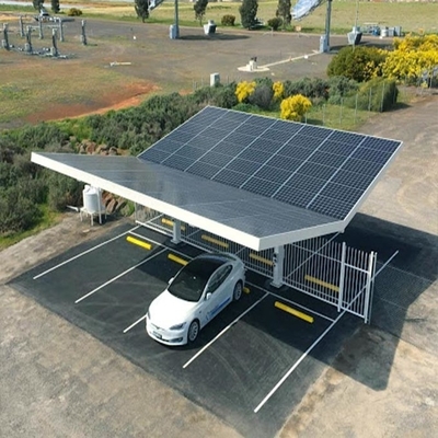 Un buen precio. Sistemas solares del Carport de la rejilla con./desc. con el sistema de montaje solar del soporte solar de la hoja de la techumbre del metal en línea