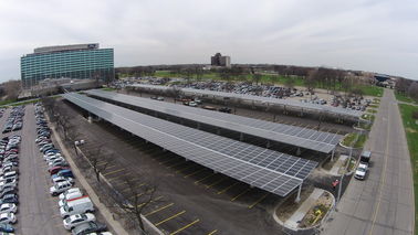 Un buen precio. Las Sistema Solar del Carport de alta resistencia galvanizaron los carriles del aluminio del marco de acero en línea