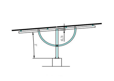 Un buen precio. El sistema ajustable del montaje del picovoltio modificó el color para requisitos particulares caliente - acero galvanizado Frameless en línea