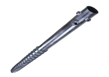 Un buen precio. El tornillo de tierra anticorrosión llena la forma espiral galvanizada sumergida caliente 1800L*76Dmm en línea