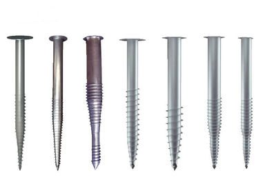 Un buen precio. El tornillo de tierra del metal llena el anti-corrosivo helicoidal de la longitud 1000~3500m m del ancla de acero en línea