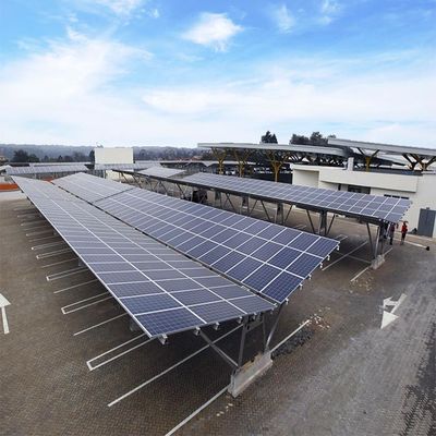 Un buen precio. Vertiente modular del aparcamiento de la energía solar del marco de Q345B en línea