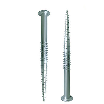 Un buen precio. El tornillo de la tierra del metal de la inmersión caliente llena el anti-corrosivo helicoidal de la longitud 1000~3500m m del ancla de acero para los sistemas de montaje solares en línea
