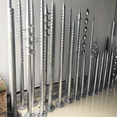 Un buen precio. El tornillo de tierra del campo 3.5m m abierto del grueso 2.75m m 3m m llena el componente solar del montaje del viento 60m/S de las anclas de poste en línea