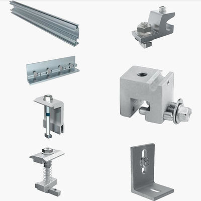 Tejado y marco del panel fuerte de montaje solar de tierra del OEM de la resistencia de los accesorios para las células solares del picovoltio