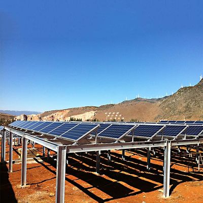 Un buen precio. 130mph Framed/Frameless Flexible Anodized Solar Panel Ground Mounting Systems en línea