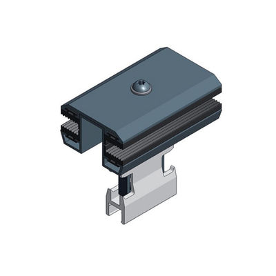 Un buen precio. 35/40/45/50mm Aluminum 6063-T5 Metal Roof Solar Panel Clamps For Frameless PV Module Mounting Structures en línea