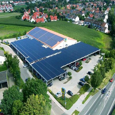 Un buen precio. Carport prefabricado de intensidad alta vertical de Horizental que atormenta Sistema Solar en línea