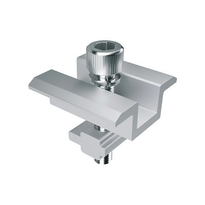 Un buen precio. El ningún panel solar de perforación del mediados de extremo de aluminio Frameless afianza el montaje con abrazadera de equipos en línea