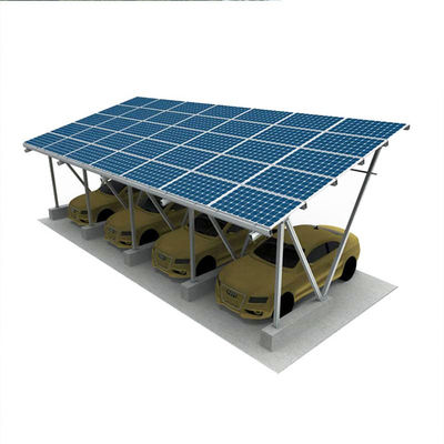Un buen precio. El Carport galvanizado del estacionamiento de la energía solar del metal estructura 5deg-15deg en línea