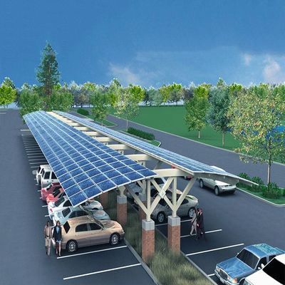 Un buen precio. El estacionamiento solar anodizó las estructuras de montaje de aluminio del picovoltio en línea