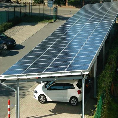 Un buen precio. sistema del tormento del panel solar del acero de 10deg HDG para el estacionamiento en línea