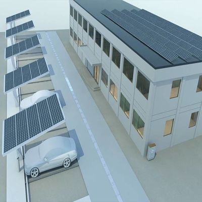 Un buen precio. 5deg galvanizó las estructuras de montaje del panel solar del Carport en línea