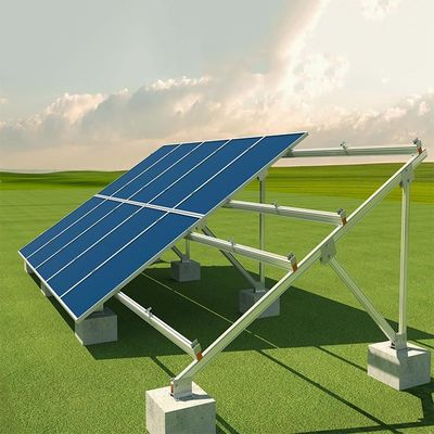Un buen precio. La tierra galvanizada anticorrosiva montó sistemas del panel solar en línea