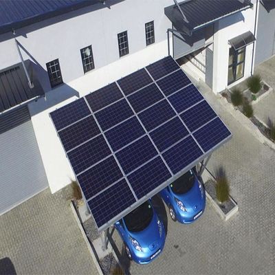 Un buen precio. El aluminio impermeable del acero de carbono estructura el Carport solar que monta sistemas en línea
