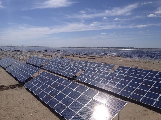 Estructura solar de soporte solar de soluciones de montaje solar de tierra anodizada galvanizada por inmersión en caliente