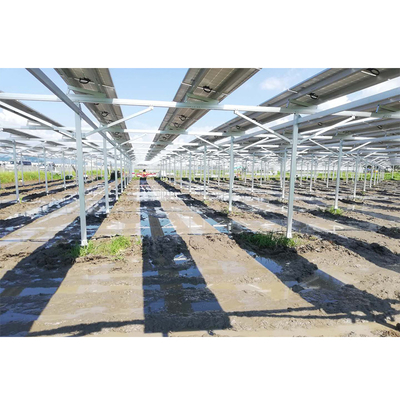 Un buen precio. Q235B galvanizado caliente Q345B molió el montaje solar montado de la tierra del soporte de los sistemas solares del picovoltio en línea