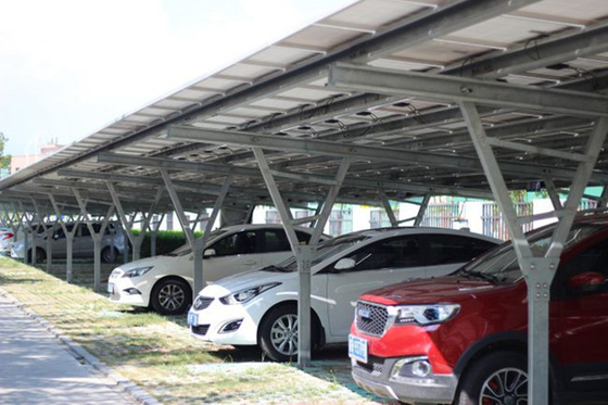 Un buen precio. Estructura de montaje de acero con./desc. del Carport del panel solar de carbono de la rejilla en línea